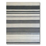 Geometric Modern Bold Striped Bold Black White Striped Woven Area Rug