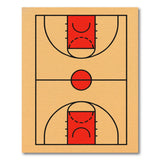 Basketball Court Outline Area Rug