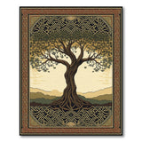 Multi-color and Patterns Celtic Tree of Life Knotwork Area Rug