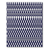 Navy Tribal Geometric Area Rug