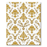 Luxurious Gold Damask Area Rug