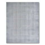 Modern Blue-Grey Grid Weave Area Rug