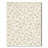 Creamy Beige Spotted Area Rug