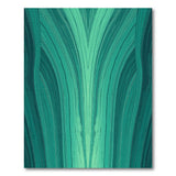 Teal Fluid Wave Abstract Area Rug