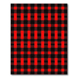 Classic Red Black Buffalo Check Farmhouse Rug