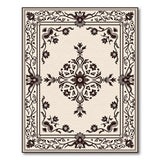 Traditional Persian Elegant Beige Persian Floral Medallion Rug