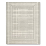Grey Geometric Modern Modern Grey Grid Geometric Area Rug