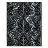 Smoky Cannabis Leaf Grey Area Rug