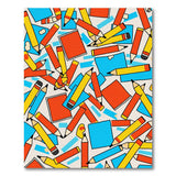 Whimsical Colored Pencils Kids Area Rug