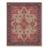 Beige Red Persian Area Rug