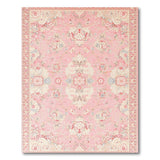 Blush Pink Persian Floral Medallion Rug