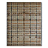 Black Tan Woven Geometric Area Rug