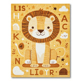 Playful Lion ABC Kids Cartoon Rug