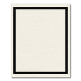 Black Border Minimalist Area Rug