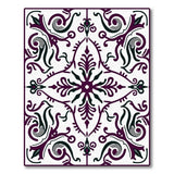 Traditional Persian Elegant Purple Persian Medallion Area Rug