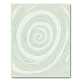 Hypnotic Mint Green Spiral Area Rug