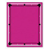 Vibrant Pink Billiards Felt Area Rug