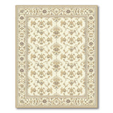 Elegant Ivory Gold Floral Persian Area Rug