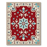 Red Medallion Ornate Red Persian Medallion Area Rug