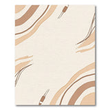 Abstract Area Beige Wavy Abstract Area Rug