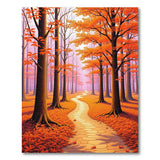 Autumn Forest Path Area Rug