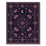 Purple Celestial Floral Area Rug