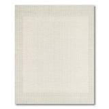 Neutral Beige Framed Woven Area Rug