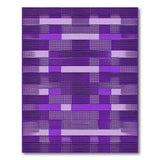 Purple Geometric Modern Purple Area Rug