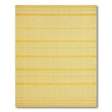 Sunny Yellow Striped Woven Area Rug