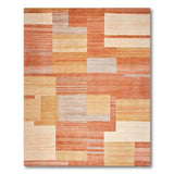 Orange Geometric Area Rug
