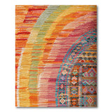 Vibrant Multi-Color Woven Tribal Rug
