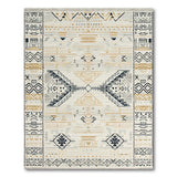 Southwestern Beige Southwestern Geometric Tribal Area Rug