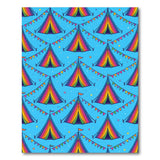 Rainbow Circus Tent Kids Area Rug