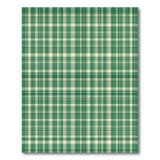 Green Gingham Check Plaid Area Rug