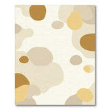 Beige Abstract Washable Area Rug