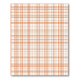 Orange Bold Orange Grid Geometric Area Rug
