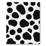 Rustic Farmhouse Black White Cow Print Area Rug