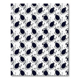 Whimsical Eggplant Pattern Area Rug