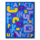 Vibrant Alphabet Letters Kids Area Rug