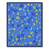Multi-color and Patterns Playful Alphabet Letters Kids Area Rug