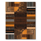 Bold Geometric Stripe Texture Area Rug