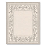 Beige and Neutral Ornate Floral Vine Border Area Rug