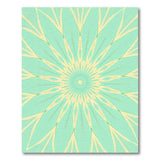 Green Mint Green Mandala Floral Area Rug