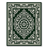 Traditional Persian Green Emerald Green Traditional Persian Area Rug