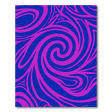Abstract Area Hypnotic Purple Swirl Abstract Area Rug