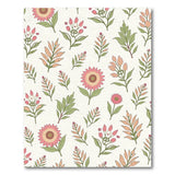Blush Pink Sunflower Floral Area Rug