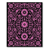 Pink Floral Vintage No. 4 Area Rug
