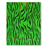 Bold Green Tiger Stripe Area Rug