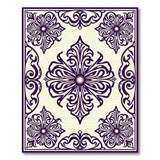 Purple Elegant Purple Persian Medallion Rug