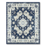 Navy Distressed Persian Area Rug